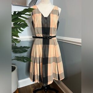 Liz Claiborne sheen beautiful plaid dress. Size 6